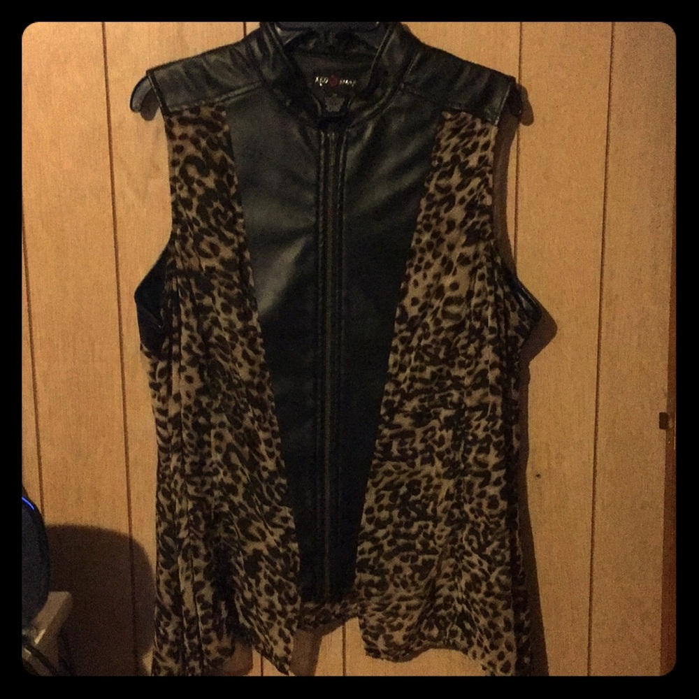 Leather vest